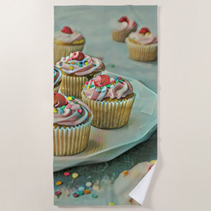 Serviette De Plage Gâteau à la crème glacée