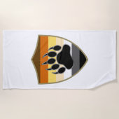 SERVIETTE DE PLAGE GAY BEAR FIDE BEAR BEAR PAW SHIELD (Devant)