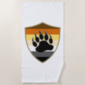 SERVIETTE DE PLAGE GAY BEAR FIDE BEAR BEAR PAW SHIELD (Devant)