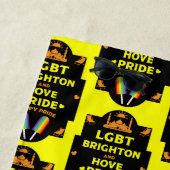 Serviette De Plage Gay pride Brighton (En situation)