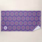 Serviette de plage géante 70x30 en motif psychédél (Devant)