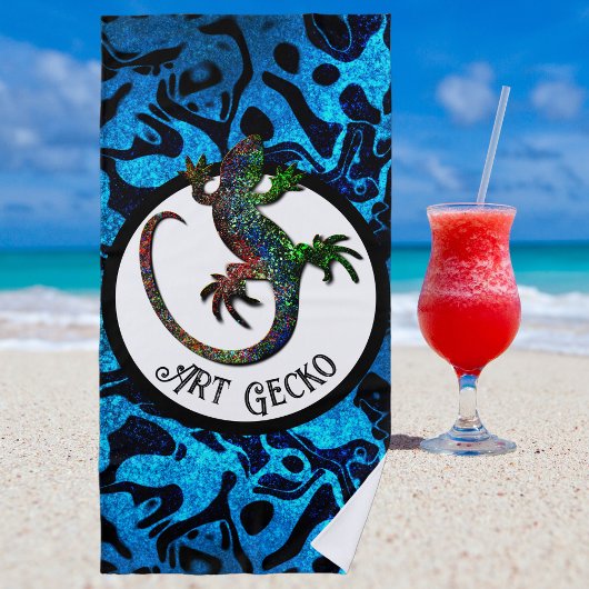 Serviette De Plage Gecko d'art