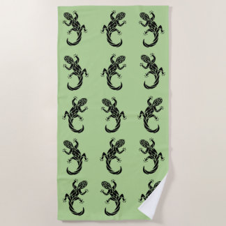 Serviette De Plage Gecko tribal