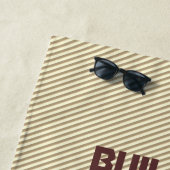 Serviette De Plage Geek de mémoire de construction personnalisable Di (En situation)