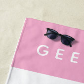 Serviette de plage GEEKLEY (En situation)