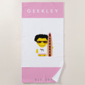 Serviette de plage GEEKLEY (Devant)