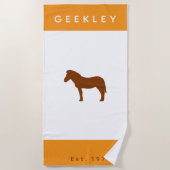 Serviette de plage GEEKLEY (Devant)