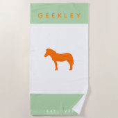 Serviette de plage GEEKLEY (Devant)