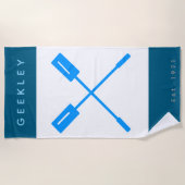 Serviette de plage GEEKLEY "Oars" (Devant)
