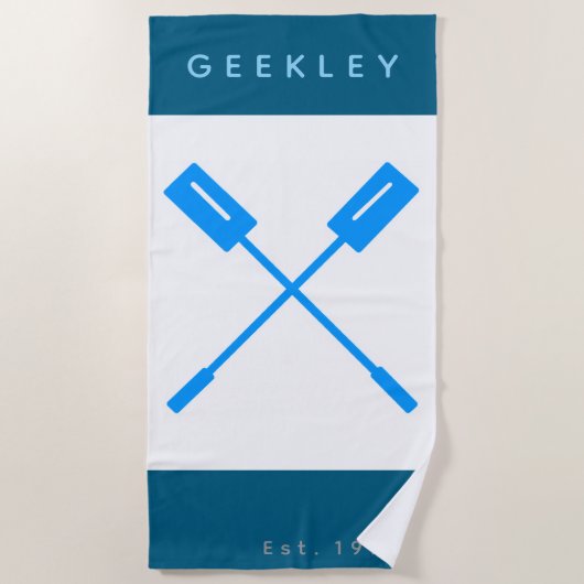 Serviette de plage GEEKLEY "Oars" (Devant)
