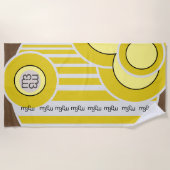 serviette de plage GELATO AL LIMONE | m3galleryStu (Devant)