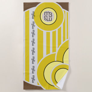 serviette de plage GELATO AL LIMONE m3galleryStu