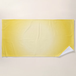 Serviette De Plage Gemini Aura Gradient, Gemini Zodiac, Aura Jaune