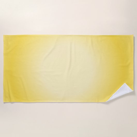 Serviette De Plage Gemini Aura Gradient, Gemini Zodiac, Aura Jaune (Devant)