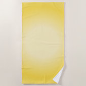 Serviette De Plage Gemini Aura Gradient, Gemini Zodiac, Aura Jaune (Devant)
