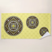 Serviette de plage Gemini Mandala (Devant)