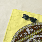 Serviette de plage Gemini Mandala (En situation)