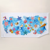 SERVIETTE DE PLAGE GEMS DE L'OCÉAN (Devant)