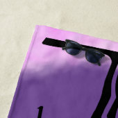 Serviette De Plage Géoglyphes de Nazca Lines - Araignée Bleue Antique (En situation)