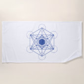 Serviette De Plage Géométrie sacrée (Devant)