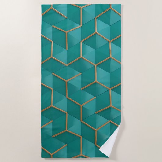 Serviette De Plage géométrique (Devant)