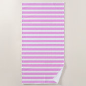 Serviette de plage géométrique rose (Devant)