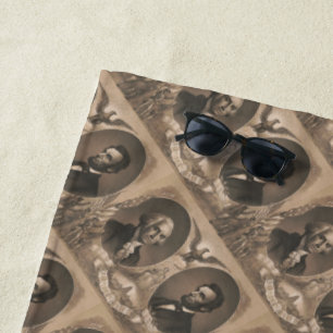Serviette De Plage George Washington Abraham Lincoln Eagle Patriotiqu