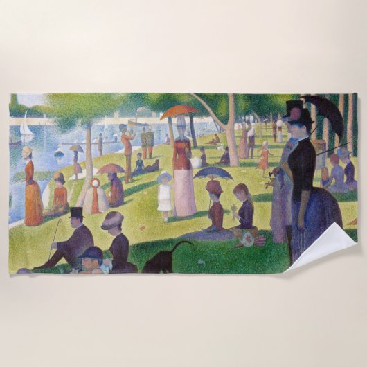 Serviette De Plage Georges Seurat - Un dimanche sur La Grande Jatte (Devant)