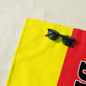 Serviette De Plage German flag of Germany personalized big (En situation)