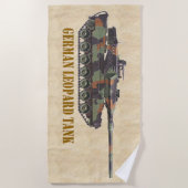 SERVIETTE DE PLAGE GERMAN LEOPARD TANK (Devant)