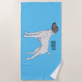 Serviette De Plage German Shorthred Pointer dog (Devant)