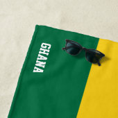 Serviette De Plage Ghana Drapeau splendide patriotique (En situation)