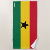 Serviette De Plage Ghana Drapeau splendide patriotique (Devant)