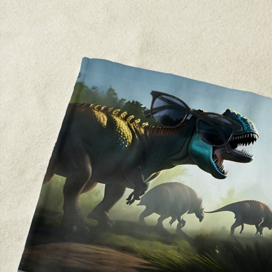 Serviette De Plage Giganotosaurus Dinosaures (En situation)