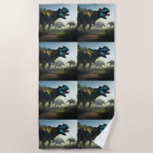 Serviette De Plage Giganotosaurus Dinosaures (Devant)