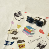 Serviette De Plage Gilmore Girls Chilton Fall Pattern (En situation)