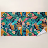Serviette De Plage Ginger Cats in the Jungle (Devant)
