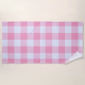 Serviette De Plage Gingham Pré Classique Moderne (Devant)