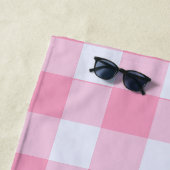 Serviette De Plage Gingham Pré Classique Moderne (En situation)