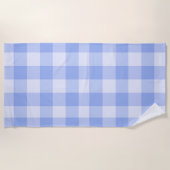 Serviette De Plage Gingham Préparatoire Moderne (Devant)