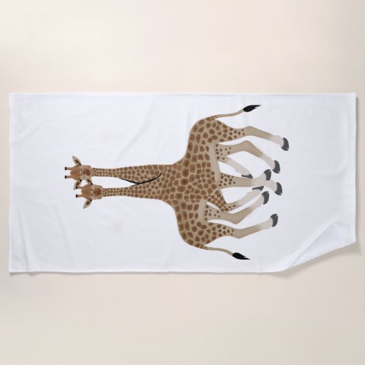 Serviette de plage Giraffes (Devant)