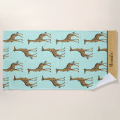 Serviette De Plage Giraffes africaines (Devant)