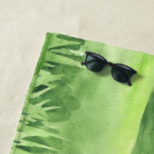 Serviette De Plage Girl Boy Golf Summer Beach Towne (En situation)