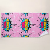 Serviette de plage Girl Power (Devant)