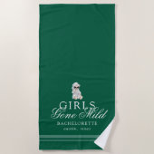 Serviette De Plage Girls Gone Mild Spa Bear Bachelorette (Devant)