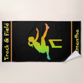Serviette De Plage Girls Track and Field Beach Towel (Devant)