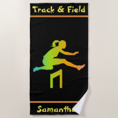 Serviette De Plage Girls Track and Field Beach Towel (Devant)