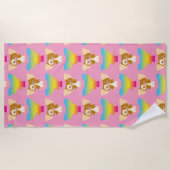 Serviette De Plage Gizmo | Motif arc-en-ciel (Devant)