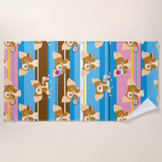 Serviette De Plage Gizmo | Motif comique mignon (Devant)