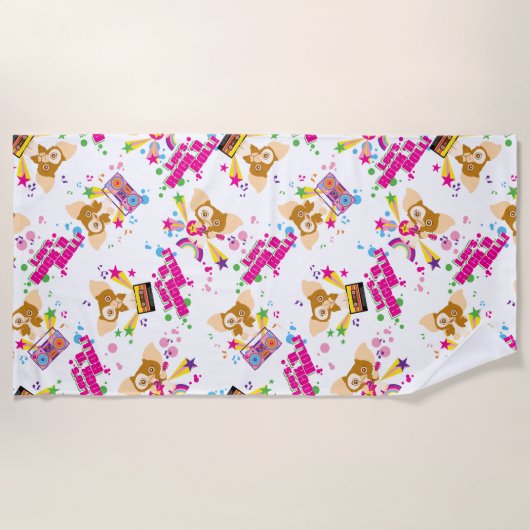 Serviette De Plage Gizmo | Motif Rock 'n Roll (Devant)